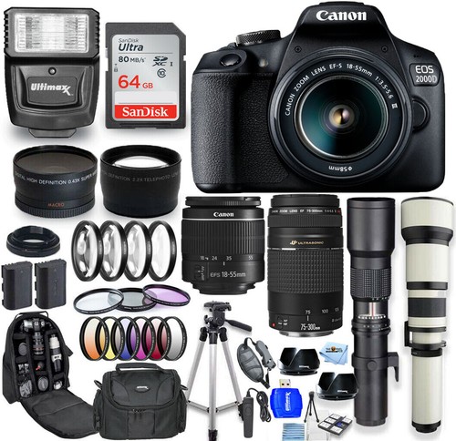 Canon eos 2000d rebel - canon,